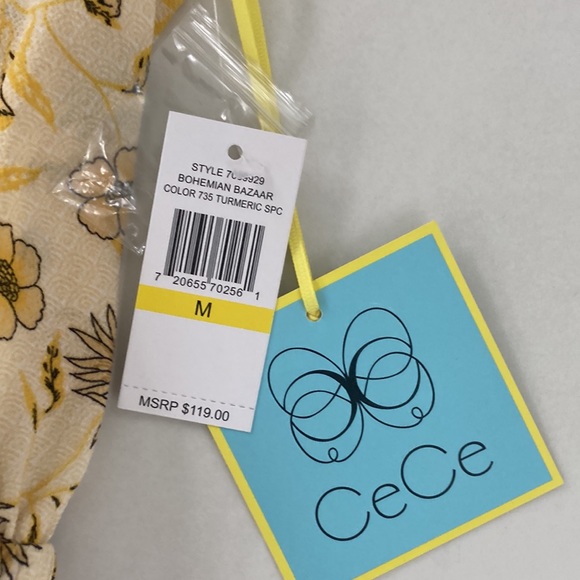 NWT CeCe Bohemian Bazaar size medium women’s romper - Picture 5 of 5